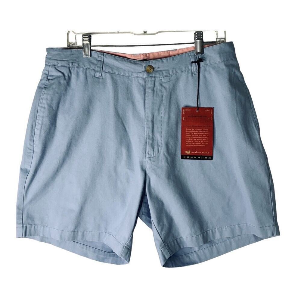 Southern Marsh The Regatta 6” Flat Front Shorts Mens Size 32 NWT $59